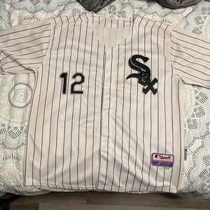 Men’s Chicago White Sox AJ Pierzynski Jersey Majestic Size 52